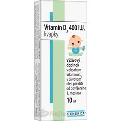 Generica Vitamin D3 400 IU kapky 10 ml