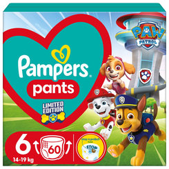 Pampers Active Baby Pants Paw Patrol kalhotky 14–19 kg vel. 6 60 ks