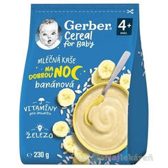 Gerber Cereal mléčná kaše Dobrou noc banánová 4 m+ 230 g