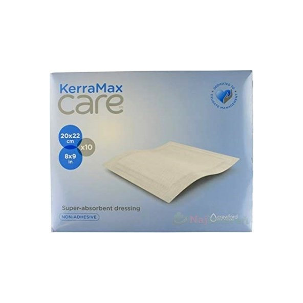 3M KerraMax Care na rány superabsorpční neadhezivní 20x22 cm 10 ks