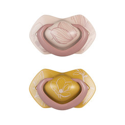 Canpol Babies Light Touch Gold silikonový sym. dudlík 6–18 m 2 ks