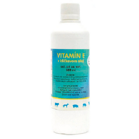 Vitamin E v klíčkovém oleji pro zvířata 500 ml