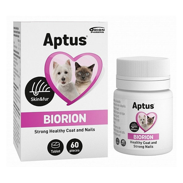 Aptus Biorion zdravá pokožka a srst pro psy a kočky 60 tablet