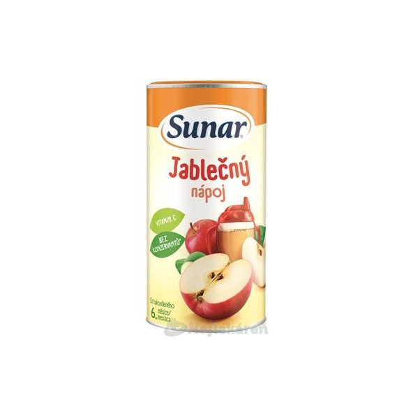 SUNAR Rozpustný nápoj jablečný prášek 6m+ 200 g