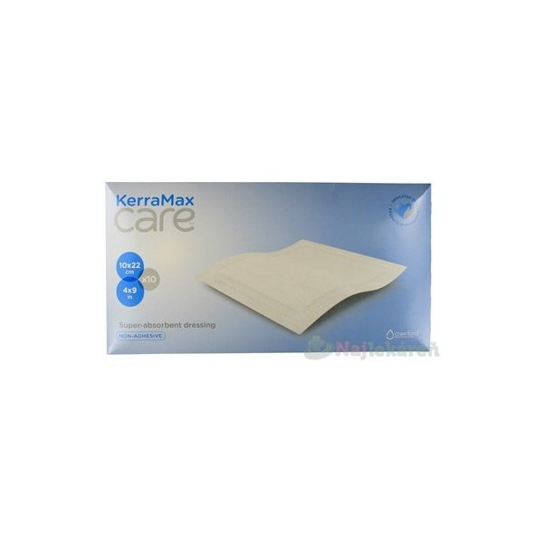 3M KerraMax Care na rány superabsorpční neadhezivní 10x22 cm 10 ks