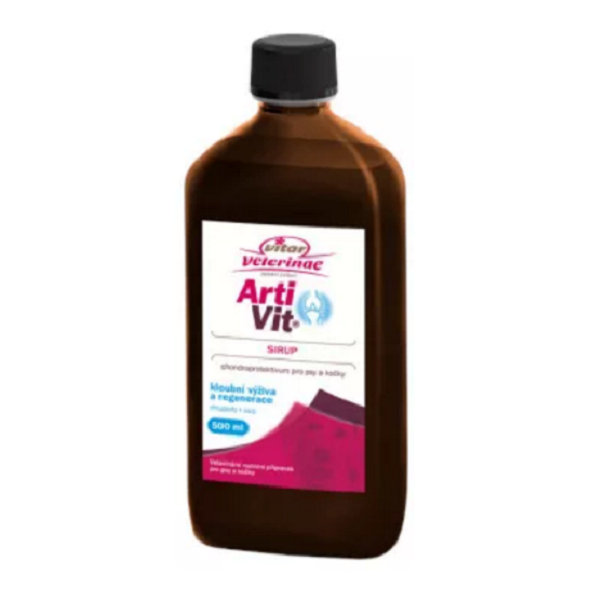 Vitar Veterinae Artivit sirup kloubní výživa pro psy a kočky 500 ml