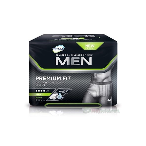 TENA Men Protective Underwear Level 4 M inkontinenční kalhotky 12 ks