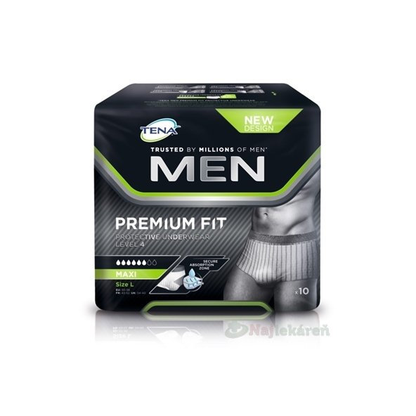 TENA Men Protective Underwear Level 4 L inkontinenční kalhotky 10 ks