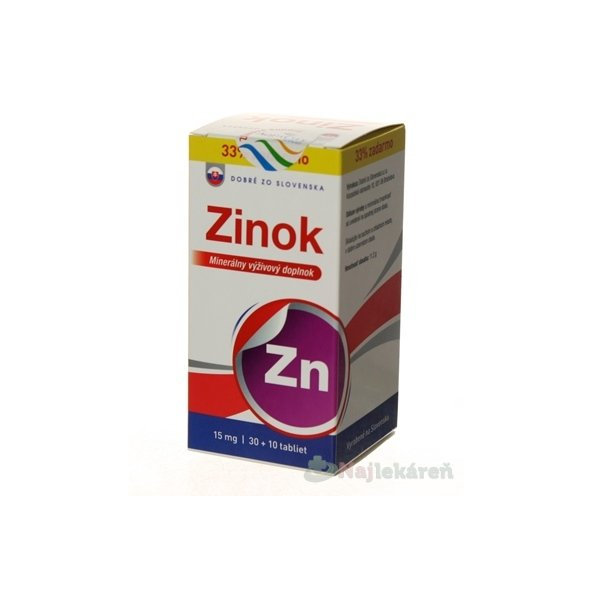 Dobré z SK zinek 15 mg 40 tablet
