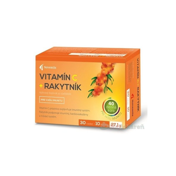Noventis Vitamín C + Rakytník 40 tablet
