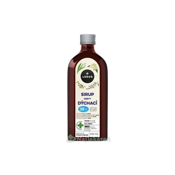 Leros Cesty dýchací sirup 250 ml