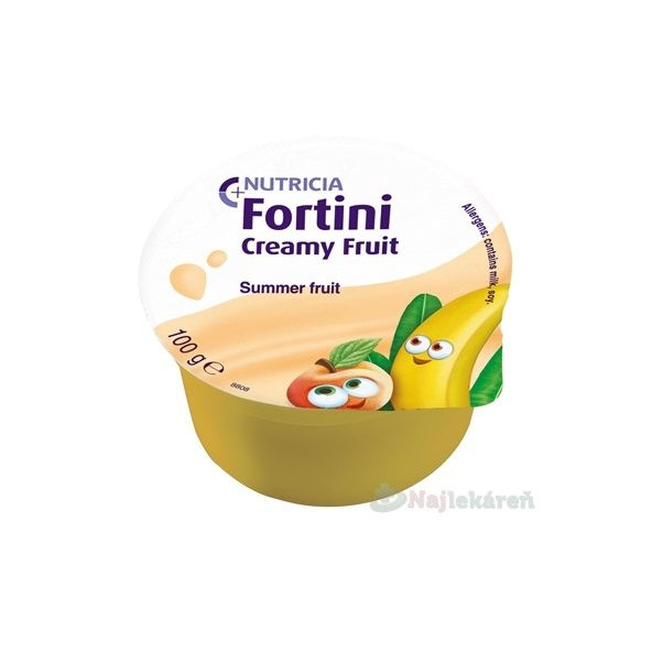Fortini Creamy Fruit Multi Fibre letní ovoce 4x100 g