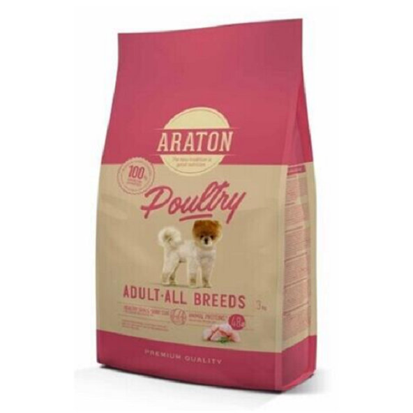 ARATON Dog Adult Poultry drůbeží granule pro dospělé psy 15 kg