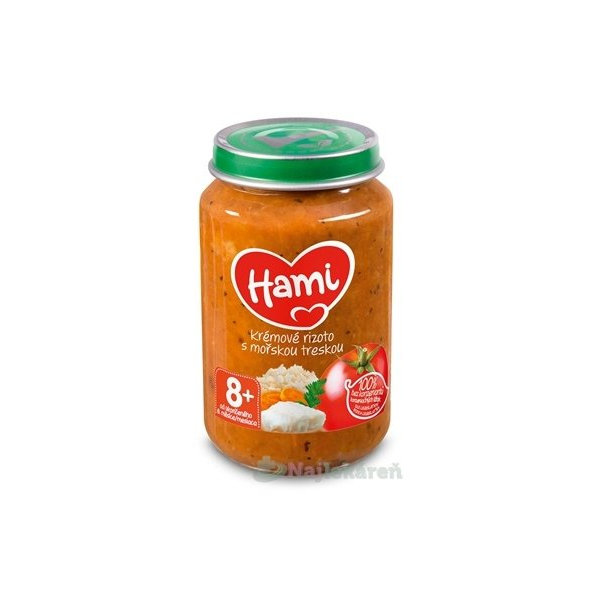 Hami příkrm Krémové rizoto s mořskou treskou 8 m+ 200 g