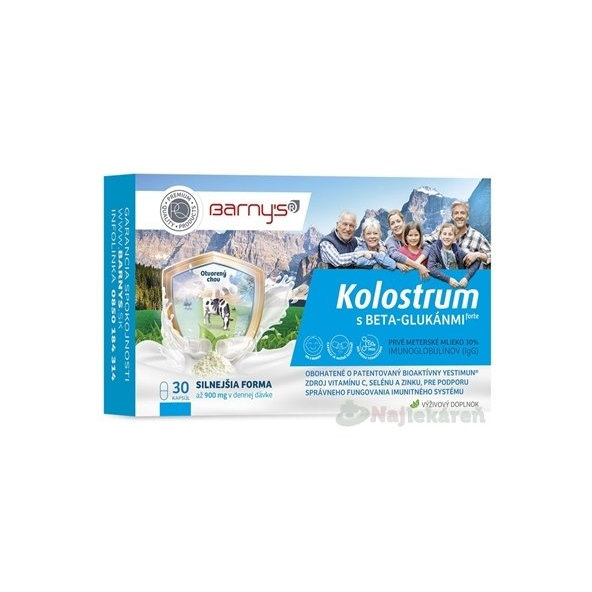 Barny's Kolostrum s beta-glukany Forte + Dárek