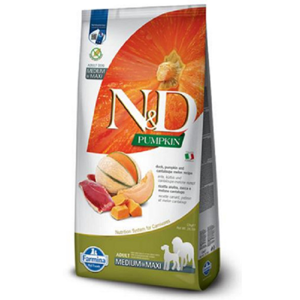 Farmina N&D Pumpkin GF adult kachna meloun cantaloupe 12 kg