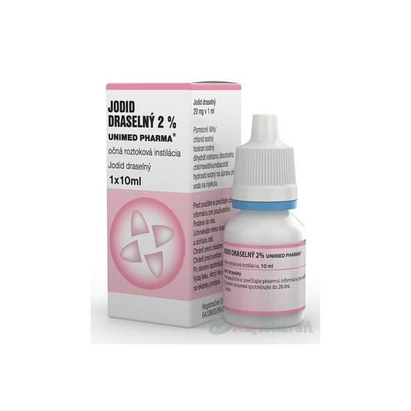 Jodid draselný 2% Unimed Pharma oční kapky 10 ml