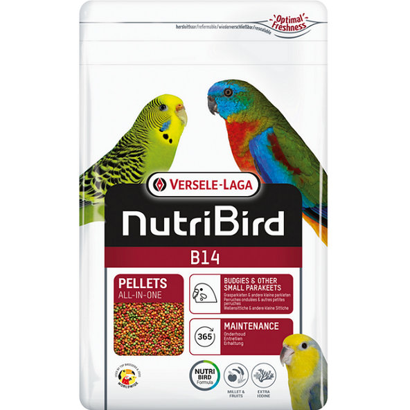 Versele-Laga Orlux NutriBird B14 pelety pro andulky, agapornisy a neofémy 800 g