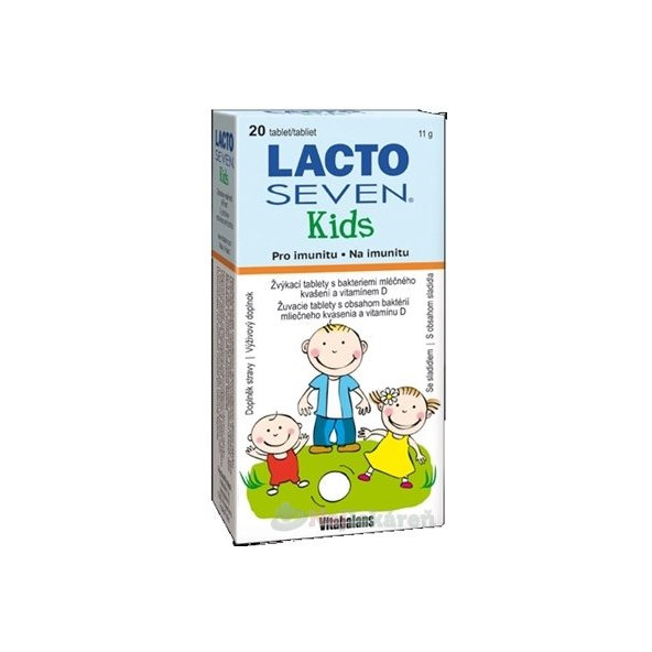 Vitabalans Lactoseven Kids žvýkací tablety 20 tablet