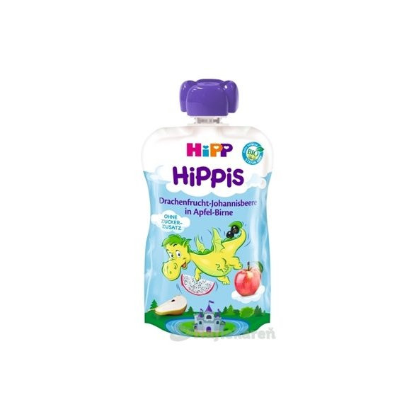 HiPP BIO příkrm jablko hruška dračí ovoce rybíz 100 g