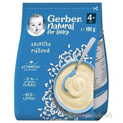 Gerber Natural rýžová krupička 4 m+ 180 g