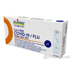 BOIRON Test&Care 2v1 COVID-19/FLU nosní samodiagnostický test 1 ks