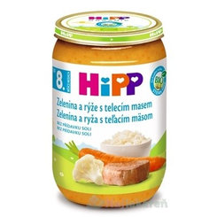 HiPP BIO příkrm zelenina telecí maso a rýže 220 g