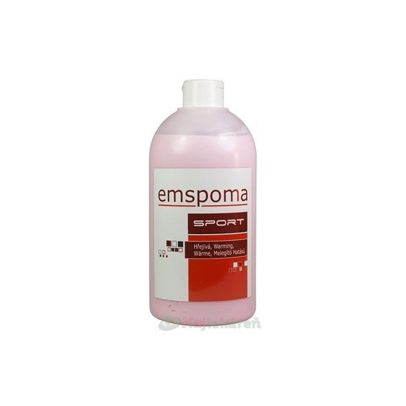 Emspoma masážní emulze hřejivá růžová O 1000 ml