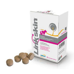 Linkskin 1500 mg doplněk stravy pro psy a kočky na podporu zdraví kůže 32 tablet