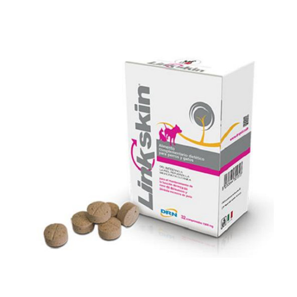 Linkskin 1500 mg doplněk stravy pro psy a kočky na podporu zdraví kůže 32 tablet