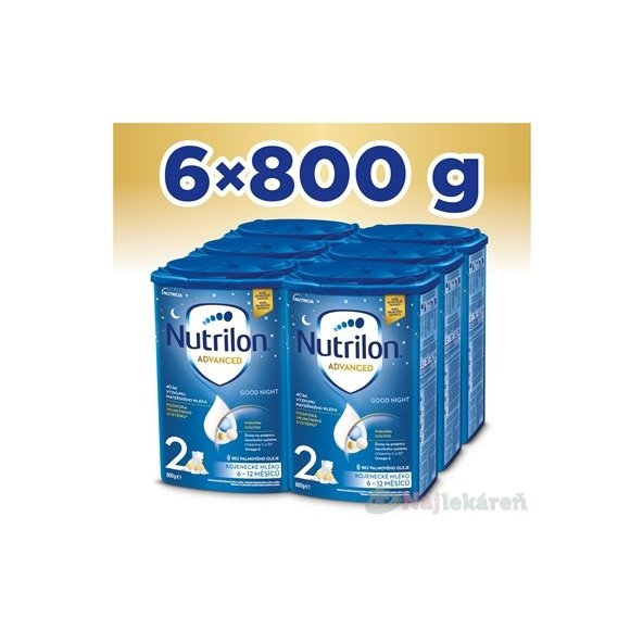 Nutrilon Advanced 2 Good Night pokračovací mléko 6–12 m 6×800 g
