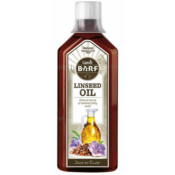 Canvit BARF Linseed Oil pro psy 500 ml