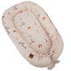 EKO Hnízdo pro miminko oboustranné My Farm Stars Powder Pink 90x60 cm