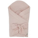 EKO Zavinovačka mušelínová s mašlí Powder Pink 75 x 75 cm