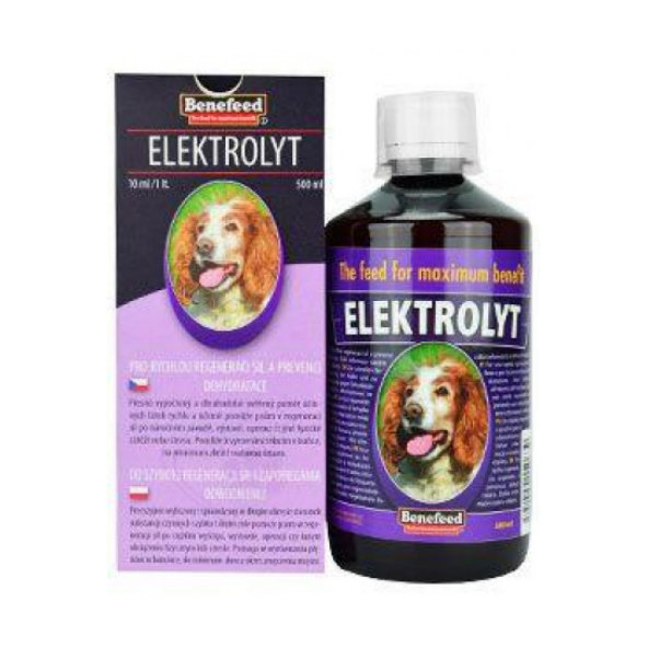 Elektrolyt pro psy na rychlou regeneraci organismu a prevenci dehydratace 500 ml