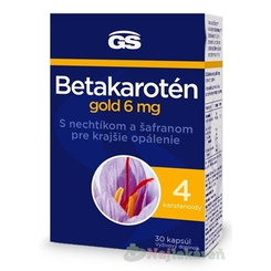 GS Betakaroten Gold 6 mg s měsíčkem a šafránem 30 kapslí