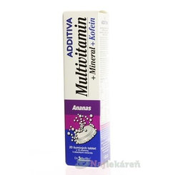 Additiva Multivitamin s minerály a kofeinem 20 šumivých tablet