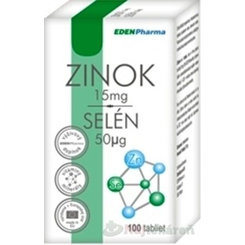 EDENPharma Zinek 15 mg + Selen 50 µg 100 tablet