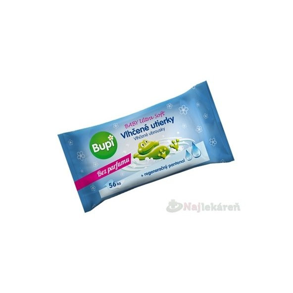 Bupi Baby vlhčené ubrousky Ultra Soft s panthenolem 56 ks