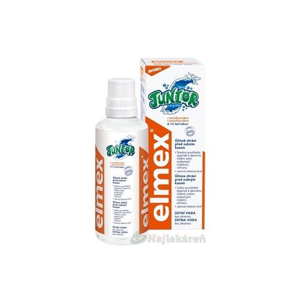 Elmex Junior ústní voda 400 ml