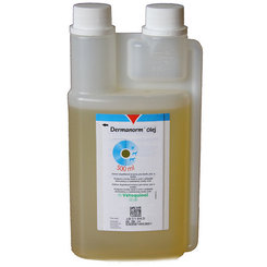 Dermanorm Oil pro zdravou kůži a srst psů, koček a koní 500 ml