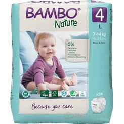 Bambo detské pleny prodyšné 4 (7-14 kg) 24 ks
