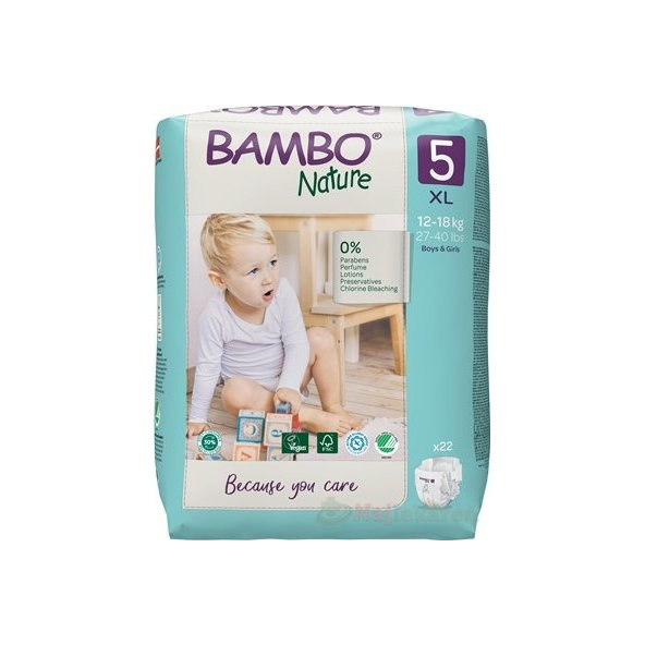 Bambo detské pleny prodyšné 5 (12-18 kg) 22 ks