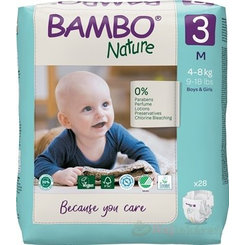 Bambo detské pleny prodyšné 3 (4-8 kg) 28 ks