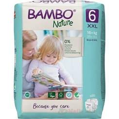 Bambo plenkové kalhotky prodyšné 6 (16-30 kg) 20 ks