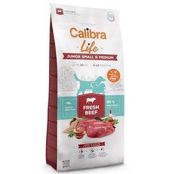 Calibra Dog Life Junior Small&Medium hovězí granule pro psy 2,5 kg
