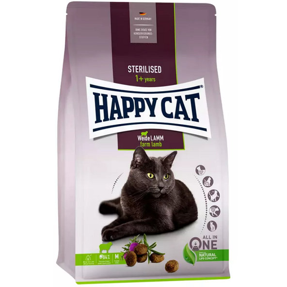 Happy Cat Supreme Weide jehněčí granule pro kastrované kočky 1,3 kg