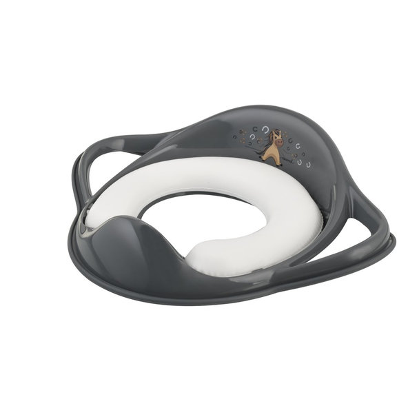 Maltex mäkká redukcia na WC s úchytmi Koník Minimal steel grey