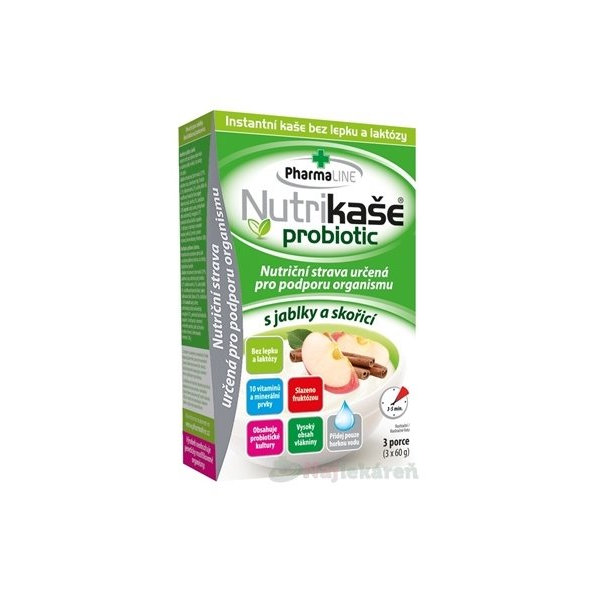 Nutrikaša Probiotic jablko a skořice 3x60 g