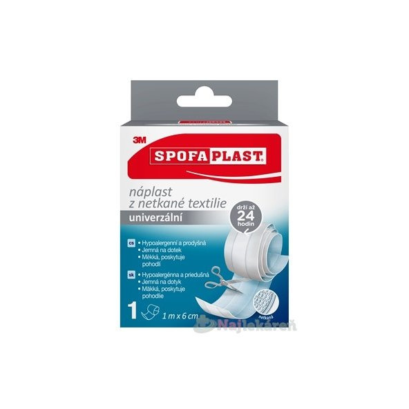 3M Spofaplast 854 náplast netkaná textilie univerzální 6 cm x 1 m